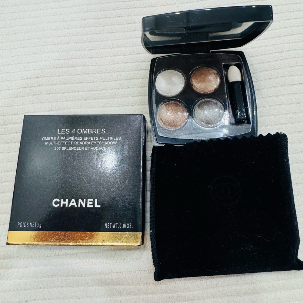CHANEL Les 4 Ombres Eyeshadow Palette - Neutral metallic Tones 304